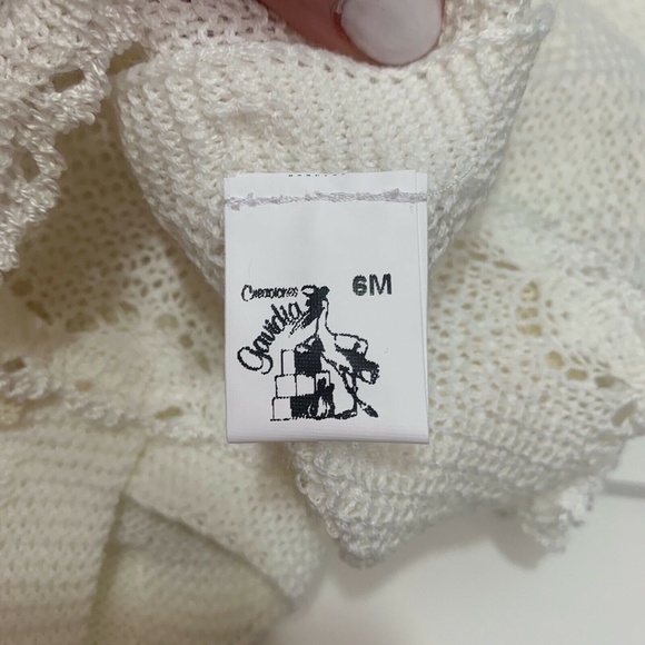 Creaciones Gaviria Summer 3 Piece Baby Set Size 6 Months in Cream - Picture 6 of 9